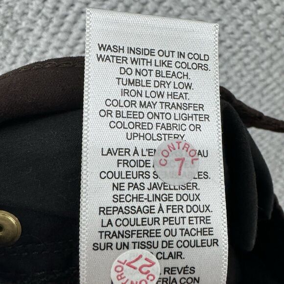 FRAME Pants Women 27 Brown Le High Skinny Crop Mid Rise Soft Stretchy 5 Pockets - Picture 16 of 16